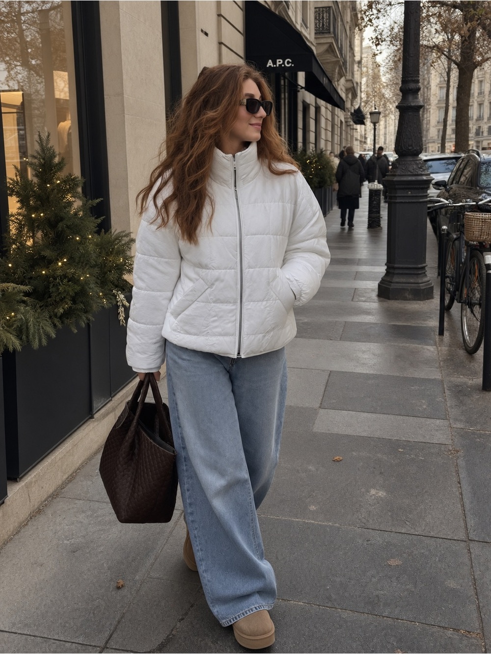 Free people Pippa Packable Puffer Jacket powder white